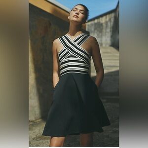 Maeve by Anthropologie Crosswise Flare Dress.